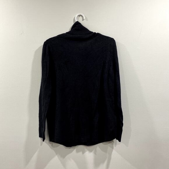 Rachel Zoe Black Cowl Neck Sweater Women's Medium Long Sleeve - Picture 3 of 7